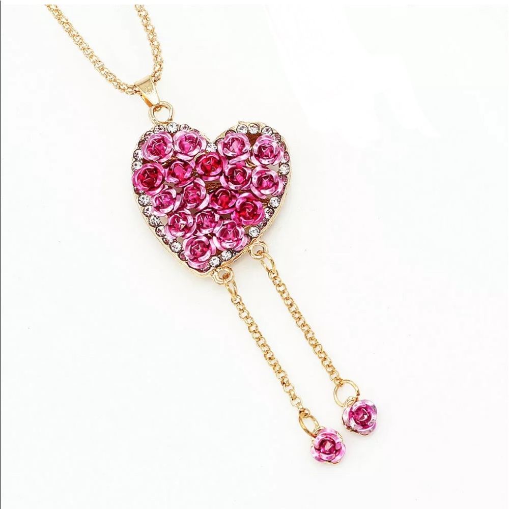 Rose Heart Necklace
